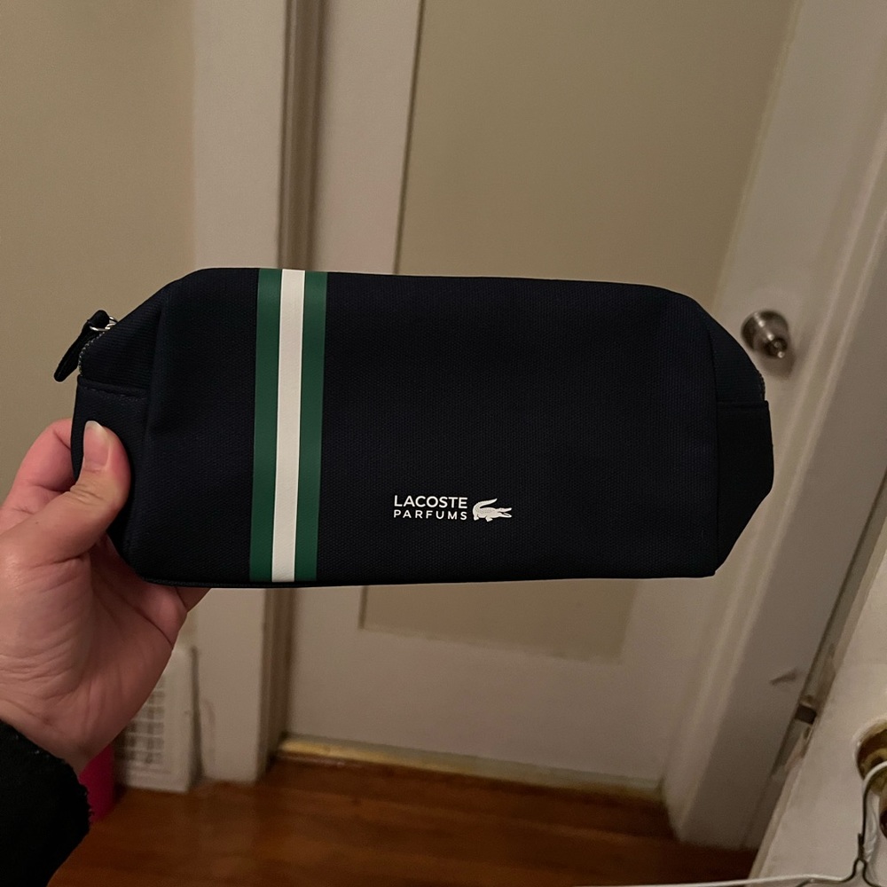 Dark Blue Lacoste Make Up Pouch